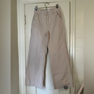 cotton on khaki wide leg pants! in great condition. feel free to send offers!